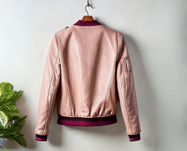 INHIDE Nova Women's Premium Leather Bomber Jacket - Image 3