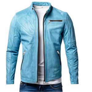 INHIDE SleekEdge Men's Premium Suede Leather Jacket