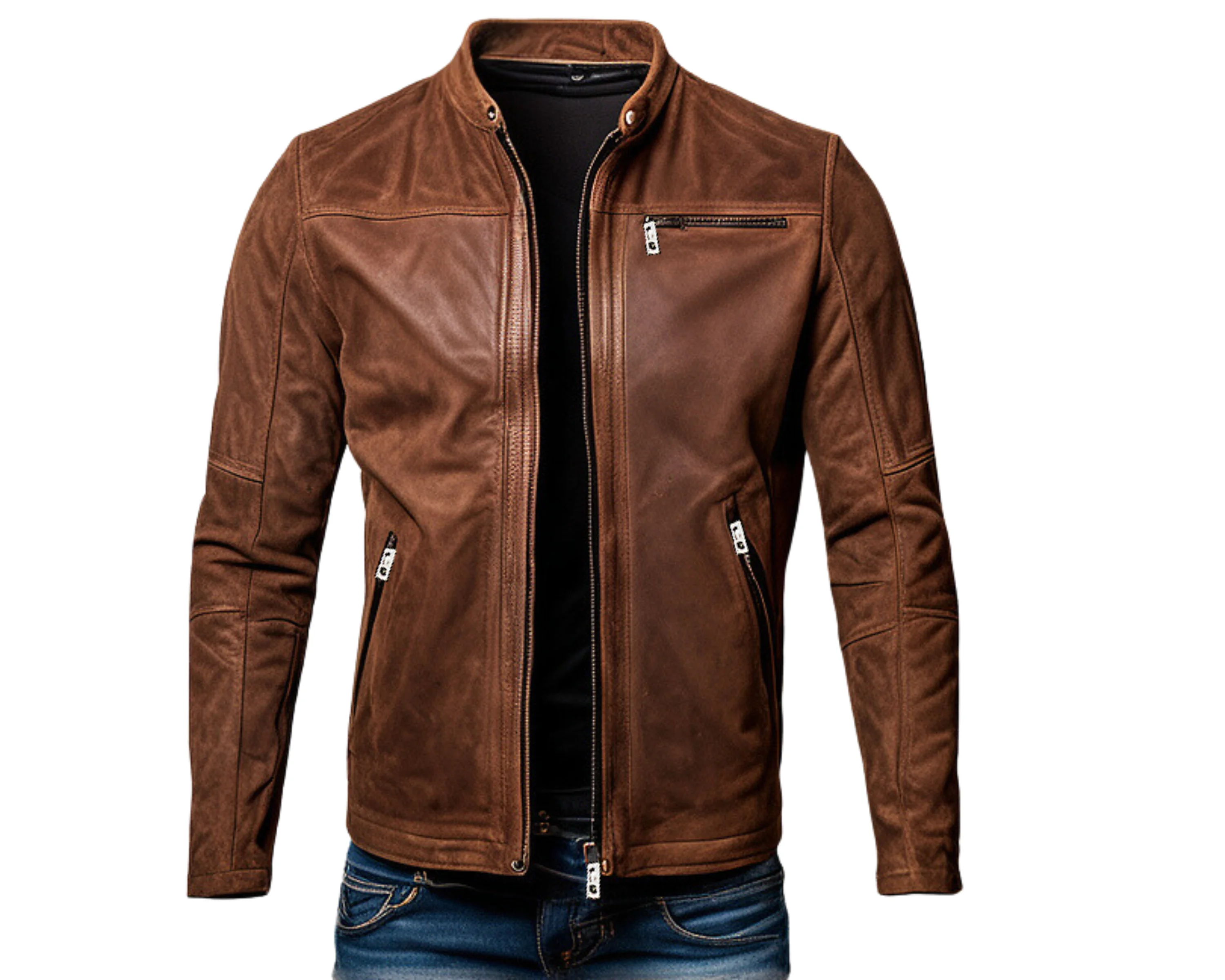 INHIDE SleekEdge Premium-Wildlederjacke für Herren