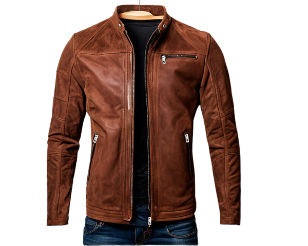 INHIDE SleekEdge Men's Premium Suede Leather Jacket