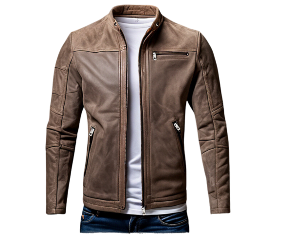 INHIDE SleekEdge Men's Premium Suede Leather Jacket
