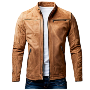 INHIDE SleekEdge Men's Premium Suede Leather Jacket