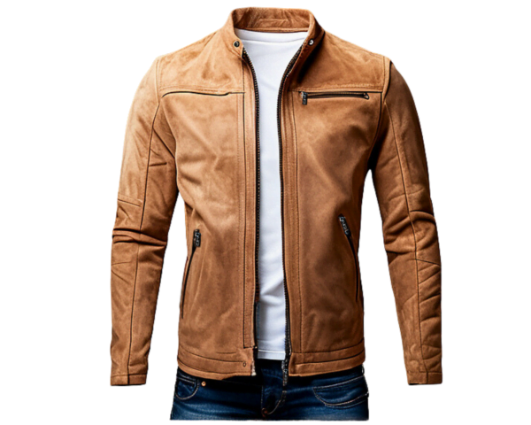 INHIDE SleekEdge Men's Premium Suede Leather Jacket