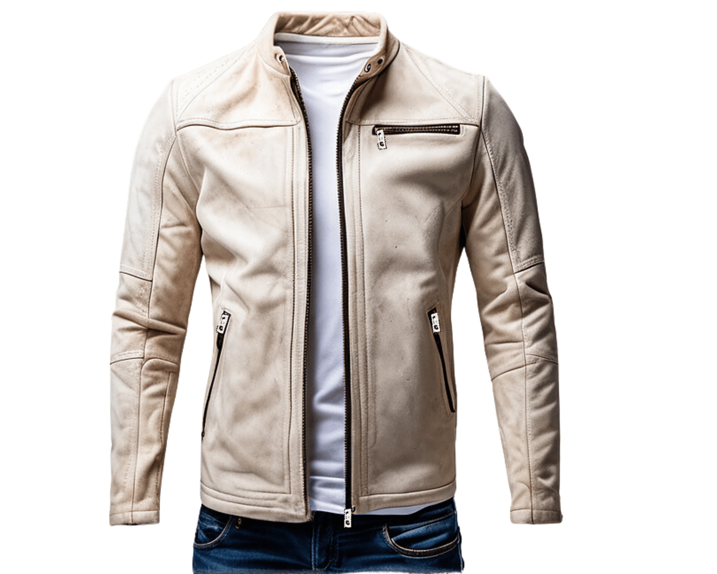 INHIDE SleekEdge Men's Premium Suede Leather Jacket