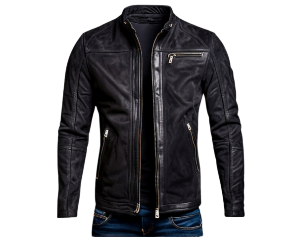 INHIDE SleekEdge Men's Premium Suede Leather Jacket