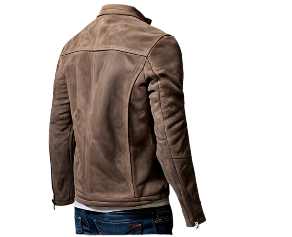 INHIDE SleekEdge Men's Premium Suede Leather Jacket – Bild 2
