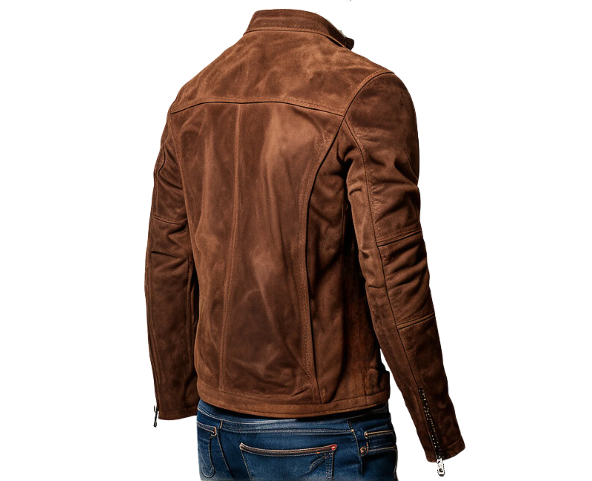 INHIDE SleekEdge Men's Premium Suede Leather Jacket - Bild 2