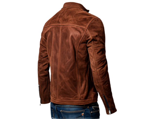 INHIDE SleekEdge Men's Premium Suede Leather Jacket – Bild 2