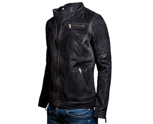 INHIDE SleekEdge Men's Premium Suede Leather Jacket – Bild 2