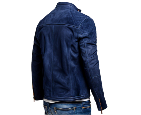 INHIDE SleekEdge Men's Premium Suede Leather Jacket – Bild 3