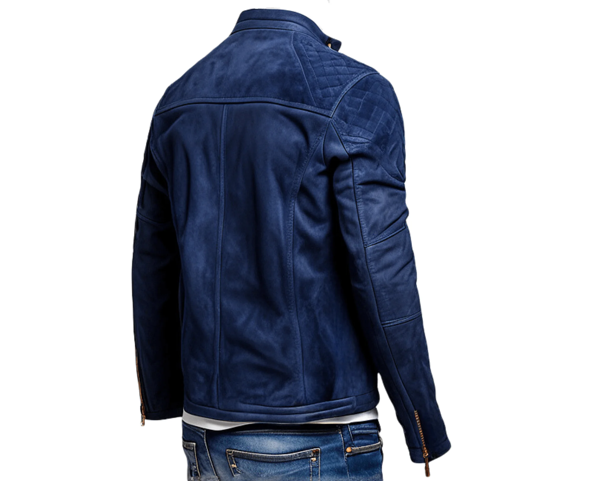 INHIDE SleekEdge Men's Premium Suede Leather Jacket - Image 3
