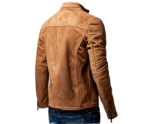 INHIDE SleekEdge Men's Premium Suede Leather Jacket – Bild 3