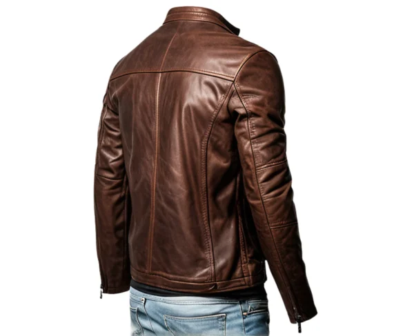 INHIDE SleekEdge Men's Premium Leather Jacket – Bild 2
