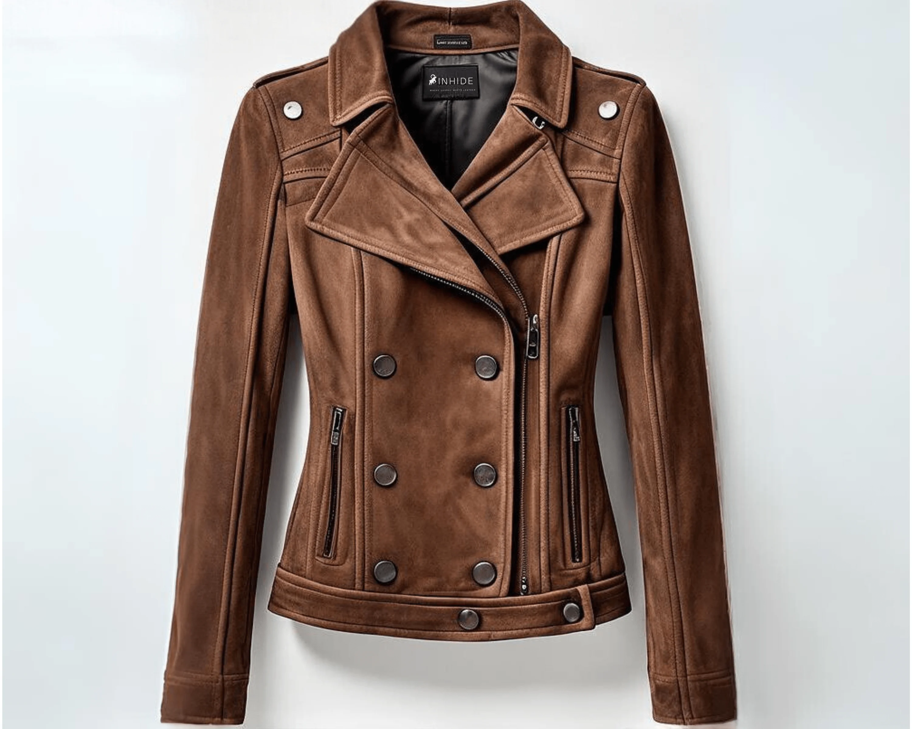 INHIDE Damen Premium Wildlederjacke
